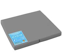 PEKITAS Matelas pour Parc 95x95, épaisseur 5 cm, housse lavable, noyau en mousse ferme, gris, compatible avec Hauk Sleep N Play SQ Lionello