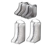 PEKKA de rangement portables pour bottes hautes et pour femmes, 2 paquets hauts + 2 paquets courts, imperméables pour bottes pour voyage et usage quotidien Gris