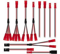 PEKKA JST Lot de 11 connecteurs répartiteurs JST mâles femelles et câble JST un adaptateur pour -4 RC voiture ventilateur de refroidissement ESC moteur de batterie