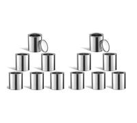 PEKKA Lot de 12 boîtes de peinture en métal de 0,5 l, vides sans doublure, seaux de peinture en métal pour travaux manuels, projets de bricolage, conteneurs de stockage