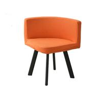 PEKMAR Housse de Chaise Triangulaire, Housse de siège de Tabouret, élastique, Lavable, café, hôtel, fête, 13 Couleurs, matériau Polaire, Orange