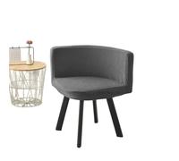 PEKMAR Housse de Chaise Triangulaire, Housse de siège de Tabouret, élastique, Lavable, café, hôtel, fête, 13 Couleurs, matériau Polaire, Gris foncé