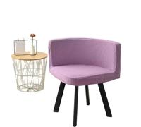 PEKMAR Housse de Chaise Triangulaire, Housse de siège de Tabouret, élastique, Lavable, café, hôtel, fête, 13 Couleurs, matériau Polaire, Violet Clair