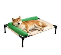 Pekoluta Lit De Camp pour Chien, Soutien de la Nuque Respirant et Antidérapant, Lit Chat surélevé Confortable, Chiot de Race Petite et Moyenne Intérieur Extérieur Maison Salon Jardin Balcon