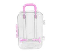 Pekoluta Mini boîte de faveur de valise | Petit récipient transparent,Boîte à bonbons valise pour anniversaire, mariages, anniversaire, décoration de maison ancienne, boîte à bonbons pour cils