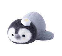 Pekoluta Peluche Pingouin,Jouet Animal en Peluche Coussin Mignon | Oreiller Pingouin Doux Et Allongé | pour et Filles, Canapé Lit Maison Chambre Voiture, Anniversaire et Noël