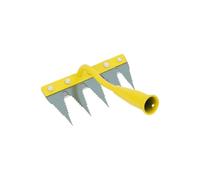 Pekoluta Râteaux de Jardinage | Décompacteur et arracheur de Mauvaises Herbes Robuste | Outil d'arrachage | pour Une Utilisation en extérieur : Jardin, pelouse, Cour, Parterre de Fleurs, Serre,