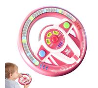 Pekoluta Volant Jouet Enfant avec Lumière et Musique Simulateur de Conduite | Volant de Simulation pour Garçons et Filles, à l'Intérieur et à l'Extérieur sur la Banquette