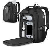 PEKREWS Atom 2 Case, Expandable Atom 2 Backpack for Potensic RC PTD 1 Controller, Large Capacity Travel Drone Bag Fits 15.6 inch Laptop, Waterproof Hard Carrying Case for Fly More Combo Accessories