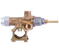 PEL PEL21S Robinet de gaz avec flamme d'allumage Raccord thermocouple M8 x 1 Entrée gaz Ø 21 mm axe ø 6 x 4,6 x 30 mm 0,35 mm M10 x 1