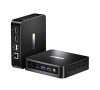PELADN Mini PC Intel N150 (mis à jour N100), 16 Go DDR4/512 Go SSD, Type C/Dual HD, Mini PC, WiFi5 4K/60 Hz, Triple écran, USB 3.2/BT4.2, Mini Ordinateur pour Entreprise
