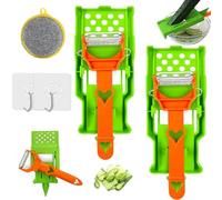 Pelador Multifuncional 2-En-1, Prosperousk Pelador Multifuncional 2-En-1, Ensemble Multi-Coupeurs Et Julienne Avec Plaque À Râper, Ensemble D'ustensiles De Cuisine Multifonctionnels, Éplucheur (2pcs)