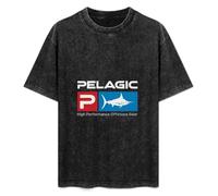 Pelagic Fisher Offshore Mens T-Shirt Black Unisex Top Tee S