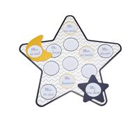 Pèle-mêle 12 Photos En Bois Étoile - Hello Blanc TU