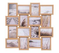 Pêle-Mêle 16 Photos Déco "Nature" 58cm Beige