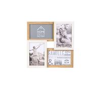 - Pêle-mêle bois et blanc photos 10 x 15 cm Family 4 photos