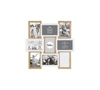 Cadre Photo Multiple Pele-Mele 9 Vues Bois et Blanc Deco Souvenir