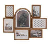 Atmosphera Créateur d'intérieur – Pêle-mêle bois Felisa – 7 photos 57 cm – Marron