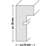 Pêle-mêle cadres photo en bois "Copenhague", noir, 25x55cm (3 photos)