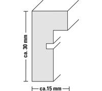 Pêle-mêle cadres photo en bois "Copenhague", noir, 25x55cm (3 photos)