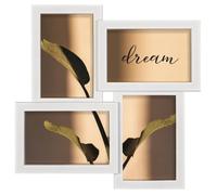 Pêle-mêle de cadres photo - Visby - 4 cadres 10x15 cm - Blanc - Décoration murale - Intérieur