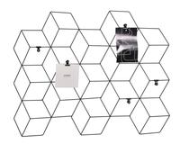 Pêle-mêle en métal filaire noir 63x49 63x49x5cm Noir