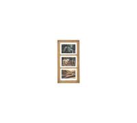 Pêle-mêle Multivues 3 photos en Bois de Manguier et Verre 24 x 47.5 cm