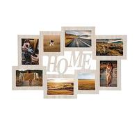 Pêle-mêle Multivues 8 Photos en Bois et Verre 60.5 x 38.5 cm - Atmosphera