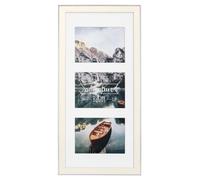 Pêle-mêle photos plastique "Sierra", blanc, 25 x 55 cm (3 photos)
