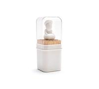 peleg design Babu Porte Cure-Dents en Plastique Blanc 5 X 12,5 X 5 cm