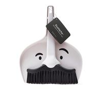 Peleg Design Dustache Mini Pelle et Balayette - Petit Kit de Nettoyage au Design Moustache, Balayette de Table pour la Maison, Le Bureau et la Voiture