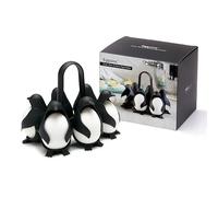 Peleg Design Egguins Porte-Œufs - Boite à Oeufs 3-en-1 : Cuiseur Oeufs, Panier à Oeufs, Rangement Oeufs Frigo - Distributeur Pour 6 Œufs (Egguins)