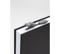 PELEG DESIGN - Hippomark marque-page Bookmarks | hippopotame marque-page enfant | Page Marker en plastique | support latéral en gris