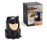 PELEG DESIGN Porte-cure-dents - Distributeur de cure-dents ludique, amusant et décoratif en plastique pour un accès facile pendant les repas ou les rassemblements (Pickitty)