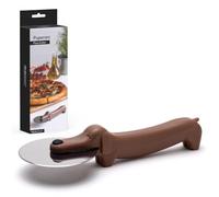 Peleg Design Puperoni Roulette à pizza mignonne - Roulette à pizza en plastique en forme de chien avec lame en acier inoxydable et poignée en plastique durable, cadeaux de pizza amusants