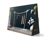 PELEG DESIGN - Wing Bling Présentoir à bijoux | Rangement pour boucles d'oreilles | Présentoir à bijoux blanc | Système de rangement pour bijoux