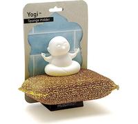 PELEG Design Yogi Porte Eponge Cuisine, Support Eponge Mignon pour Evier avec Ventouse, Organisateur Cuisine, Séchage Rapide - Eponge Incluse