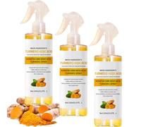 Peler shot kératine soins kojic acide curcuma spray 200 ml, kojic acide curcuma body spray, Soupche exfoliant le visage et le gommage corporel, hydratation doucement de la peau (3Pcs)