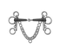 Pelham en caoutchouc simple brisure Waldhausen Argenté 12,5 cm