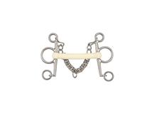 Pelham longues joues droit Soyo Happy mouth pelham Blanc 135 mm