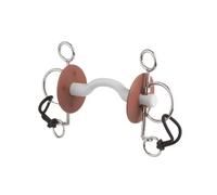Pelham pour cheval avec passage de langue Beris Blanc 120 mm