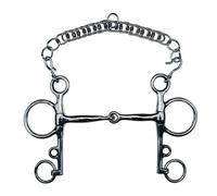 Pelham pour cheval brisé Feeling Argenté 115 mm
