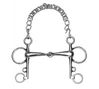 Pelham pour cheval brisé Feeling Argenté 145 mm