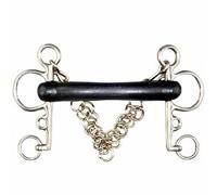 Pelham pour cheval Centaure en acier inox Tattini Argenté 13 cm