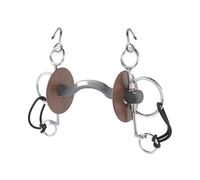 Pelham pour cheval court avec passage de langue, doux Beris Konnex 130 mm Gris 130 mm