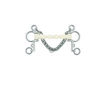 Pelham pour cheval droit Soyo Happy Mouth Argenté 135 cm