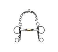 Pelham pour cheval Feeling Anatomic Argenté 145 mm