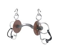 Pelham pour cheval long avec passage de langue, dur Beris Konnex Gris 130 mm