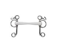 Pelham pour cheval Trust Inno Sense Flexi Soft-15 Blanc 12,5 cm