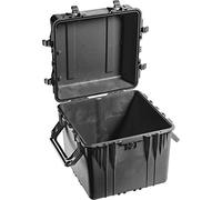 PELI 0350 valise de protection cubique et profonde avec poignées extra larges, IP67 résistant à l'eau, capacité de 131L, fabriquée aux États-Unis, sans mousse, couleur: noire